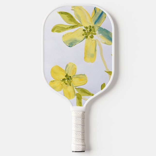 Creamy Petals von Lydias Art-Sangria Pickleball Schläger (Vorderseite)