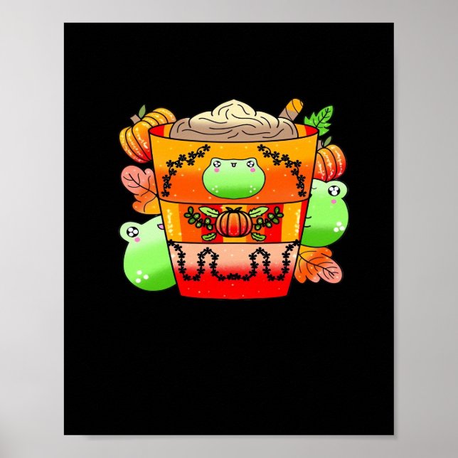 Creamy Pumpkin Spice Latte Season Poster (Vorne)