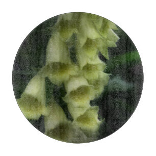 Creamy White Foxglove Blume Schneidebrett