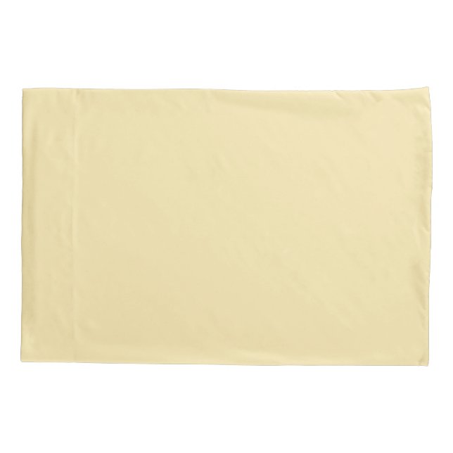 Creamy Yellow Kissenbezug (Rückseite)