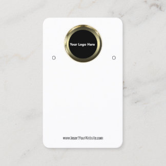 Creat Your Custom Logo Earring Display Card  Visitenkarte