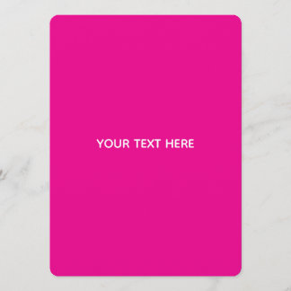 Creat Your Own Megenta Invitation Postcard Programm