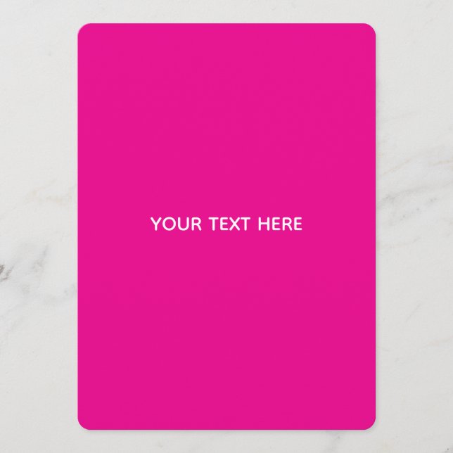 Creat Your Own Megenta Invitation Postcard Programm (Vorderseite)