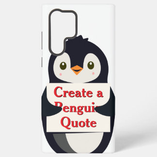 Create a Penguin Quote Samsung Galaxy Hülle