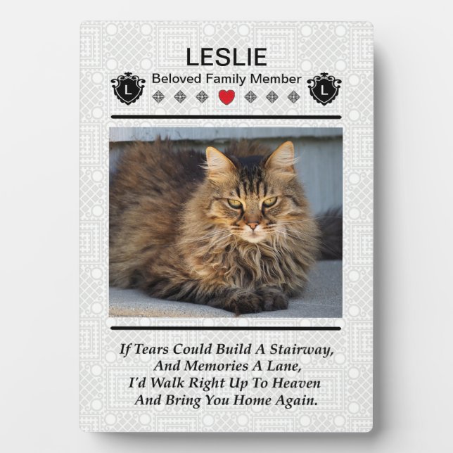Create A Pet Memorial Photo Plaque Fotoplatte (Vorderseite)