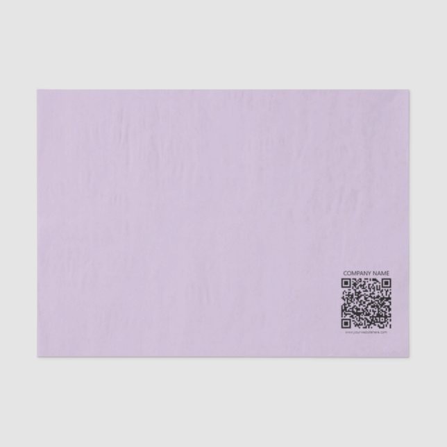 Create a QR Code | Pale Lavender Violet Seidenpapier (Vorderseite)