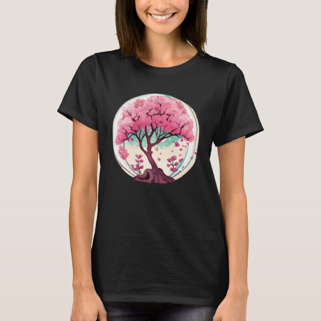 Create an Ambiance of Renewal with this Cherry Blo T-Shirt (Vorderseite)