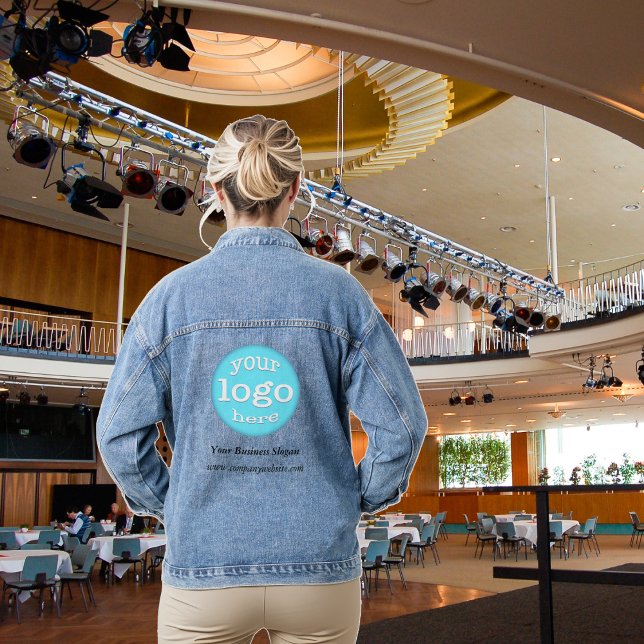 Create Custom Business Company Event Logo Office (Create Custom Business Company Event Logo Office Denim Jacket)