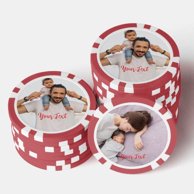 Create Custom Photo Home Tournament Game Night Pokerchips (Stapel)