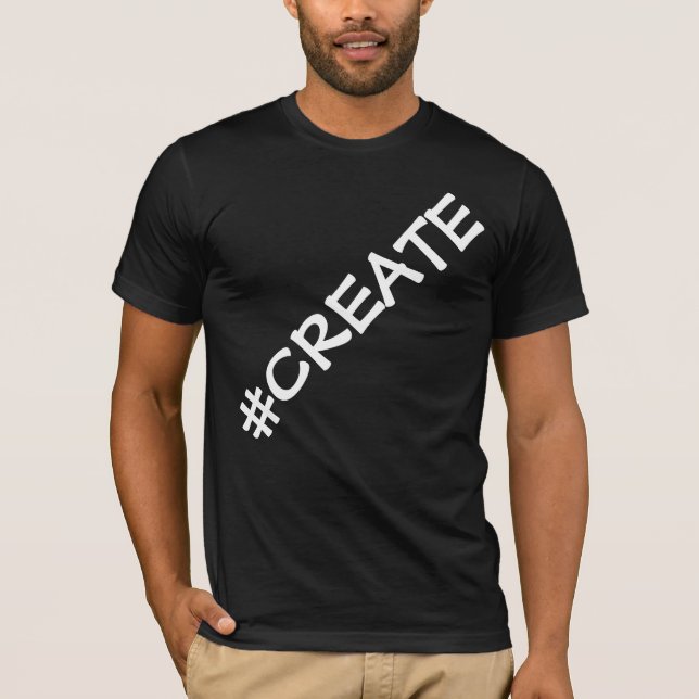 #CREATE Oversize Letters T-shirt homme (Devant)