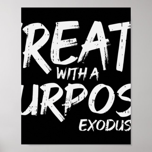 Create With Purpose Bible God Jesus Religious Chri Poster (Vorne)