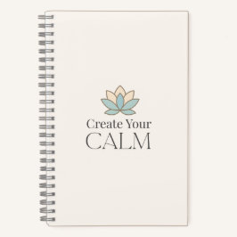Create Your Calm Minimal Motivational Notebook Notizbuch