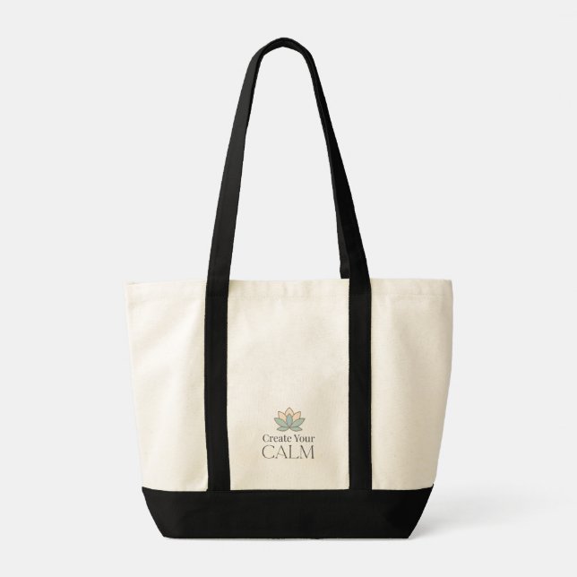Create Your Calm Minimal Motivational Tote Bag (Dos)