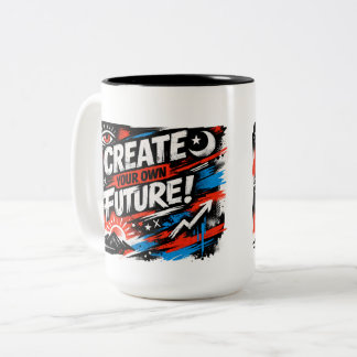 Create Your Future Motivational Mug Dream Big Now Zweifarbige Tasse