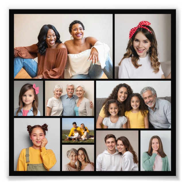 Create Your Own 10 Photo Collage Photo Enlargement (Devant)