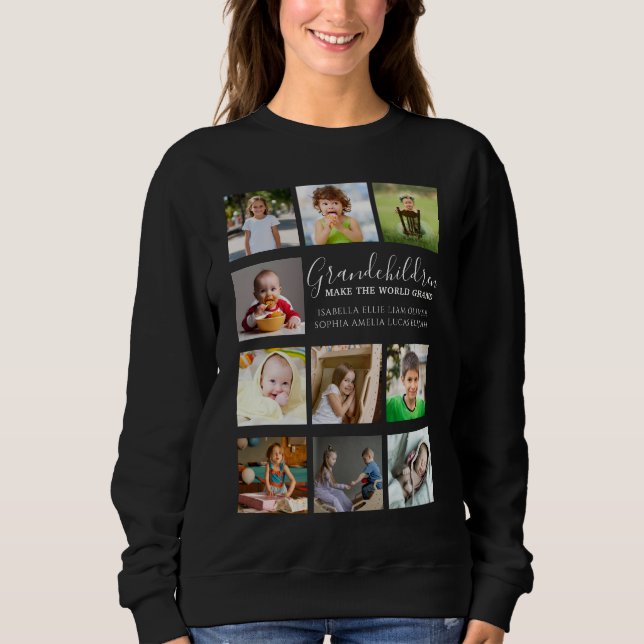 Create Your Own 10 Photo Collage Sweatshirt (Vorderseite)
