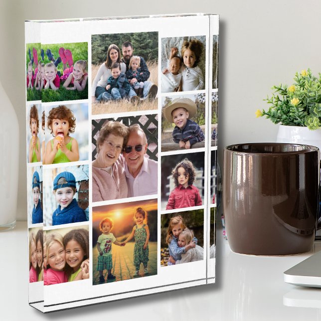 Create Your Own 11 Family Picture Collage White Fotoblock (Von Creator hochgeladen)