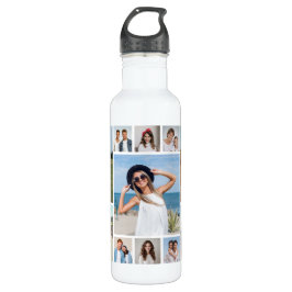 Create Your Own 11 Photo Collage Edelstahlflasche