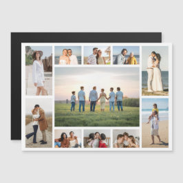 Create Your Own 11 Photo Collage Magnetic Card Magnetkarte