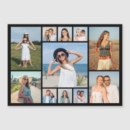 Create Your Own 11 Photo Collage Magnetic Card Magnetkarte