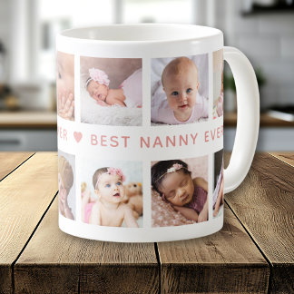 Create Your Own 12 Photo Collage Best Nanny Ever Kaffeetasse
