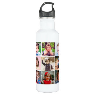 Create Your Own 15 Photo Collage Edelstahlflasche