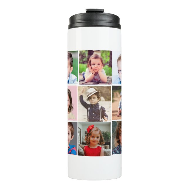 Create Your Own 15 Photo Collage Thermosbecher (Vorderseite)