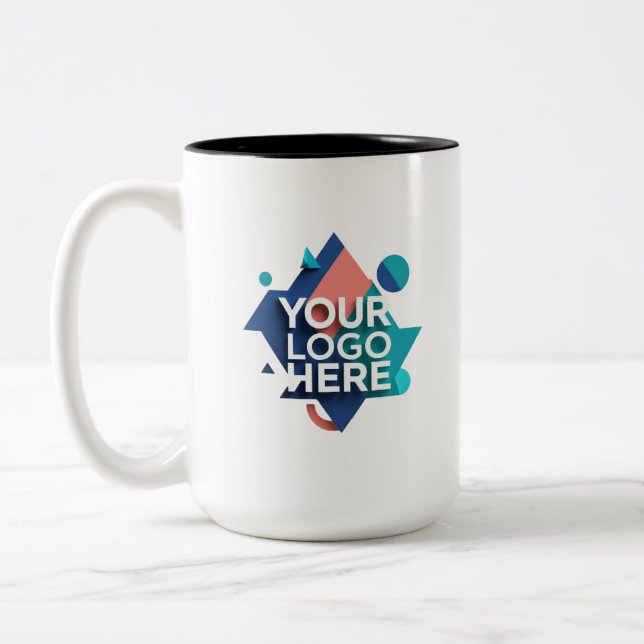 Create Your Own 15oz Two Tone Coffee Mug (Gauche)
