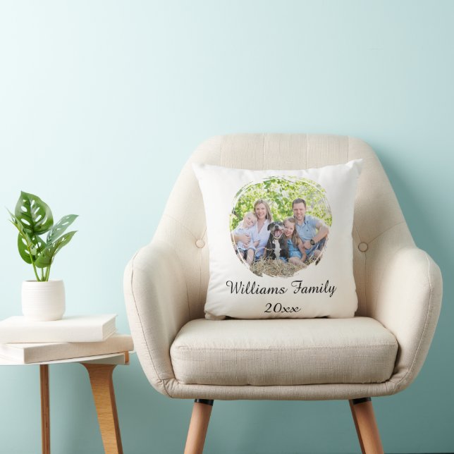 Create Your Own 2 Photo Family  Kissen (Stuhl )