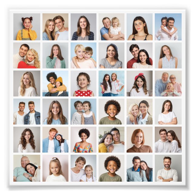 Create Your Own 36 Photo Collage Photo Enlargement (Devant)