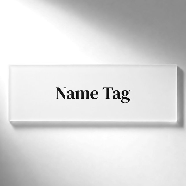 Create Your Own 3" x 1" Namenschild (Vorderseite)