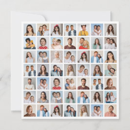 Create Your Own 49 Photo Collage Greeting Karte