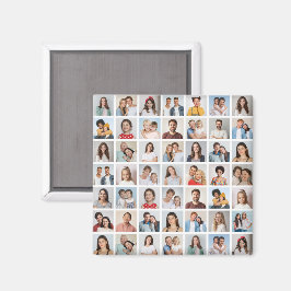 Create Your Own 49 Photo Collage Magnet