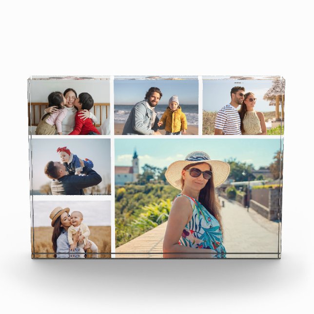Create Your Own 6 Photo Collage Photo Block (Vorderseite)