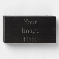 Create Your Own 8" X 4" Black Wood Sign Holzkisten Schild