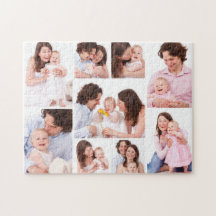 Create Your Own 9 Photo Collage Jigsaw Puzzle
