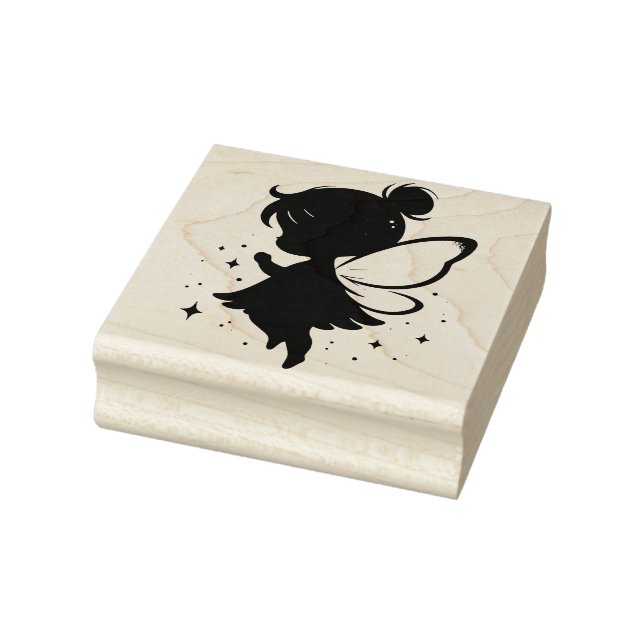 Create Your Own Baby Girl Flying Butterfly Fairy Gummistempel (Stempel)