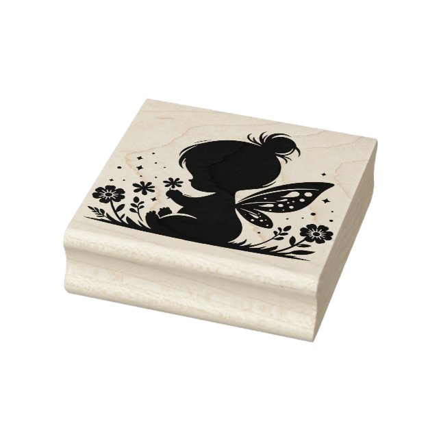 Create Your Own Baby Girl Meadow Fairy Gummistempel (Stempel)