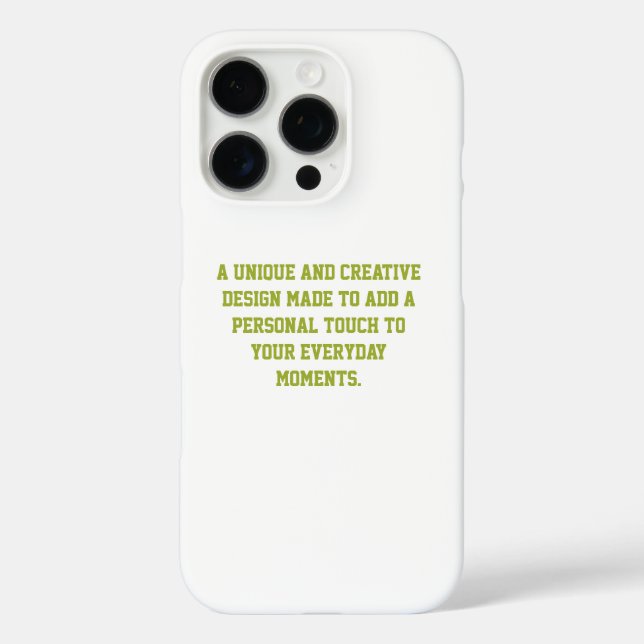 Create Your Own Barely There iPhone 16 Pro Case (Rückseite)