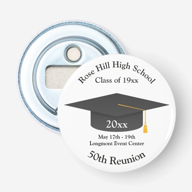 Create Your Own Class Reunion Bottle Opener Flaschenöffner (Vorderseite)