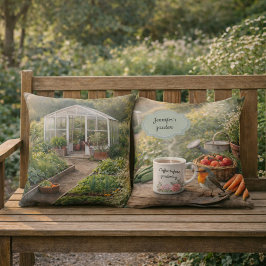 Create your own coffee before gardenening photo kissen