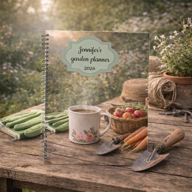 Create your own coffee before gardening garden planer (Personal coffee before gardening garden planner, You can add your own name, text and year.)
