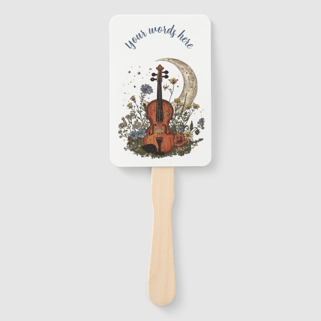 Create Your Own Crescent Moon Sonata on Violin Fächer (Vorderseite)