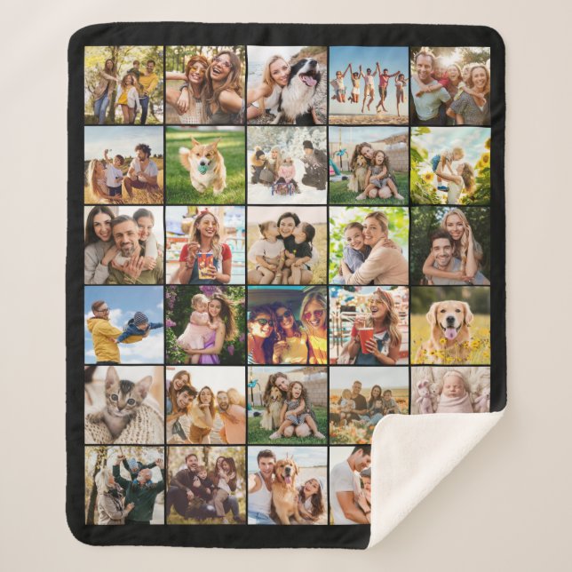 Create Your Own Custom 30 Photo Collage Sherpadecke (Vorderseite)