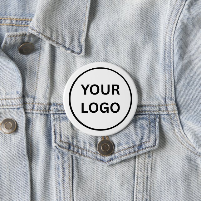 Create Your Own Custom Business Logo 3 Inch Button (Beispiel)