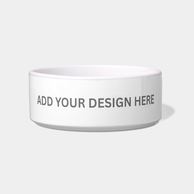 Create Your Own Custom Design Medium 25oz Pet Bowl Napf (Vorderseite)
