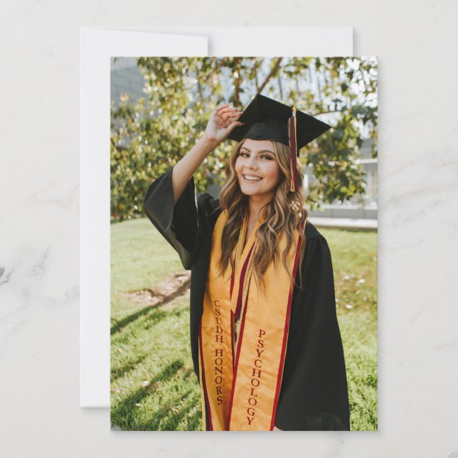 Create Your Own Custom Graduate Photo Ankündigung (Vorderseite)