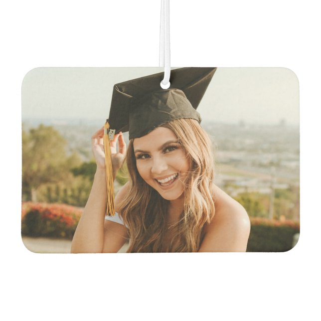 Create Your Own Custom Graduate Photo Autolufterfrischer (Vorderseite)