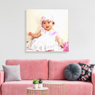 Create Your Own Custom Kids Children Photo Modern Leinwanddruck