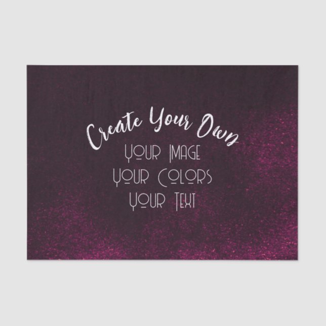 Create Your Own Custom Seidenpapier (Vorderseite)